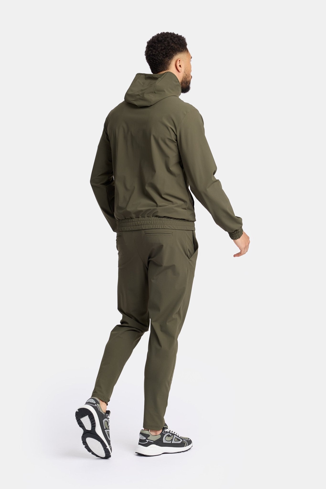Dark Green Hooded Tech Vest