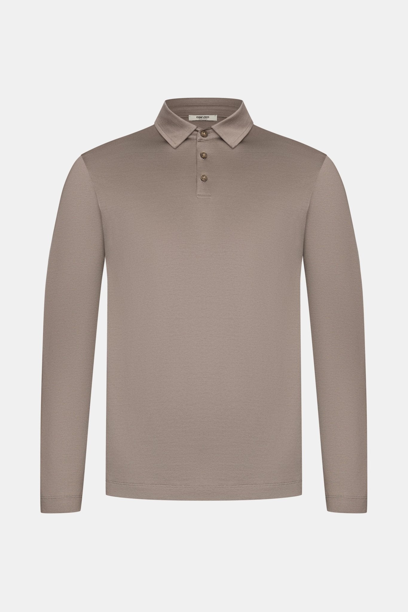 Desert Taupe Longsleeve Polo Shirt