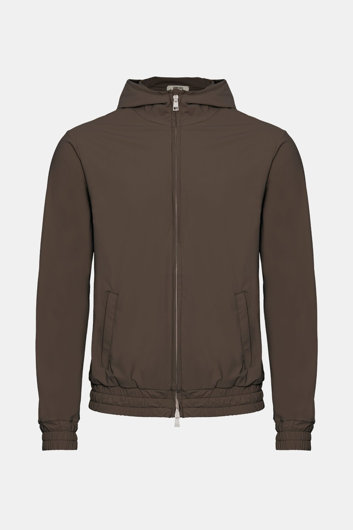 Mocha Brown Hooded Tech Vest